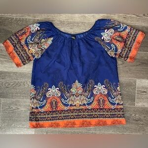 Bobeau bohemian oversized shirt size women large